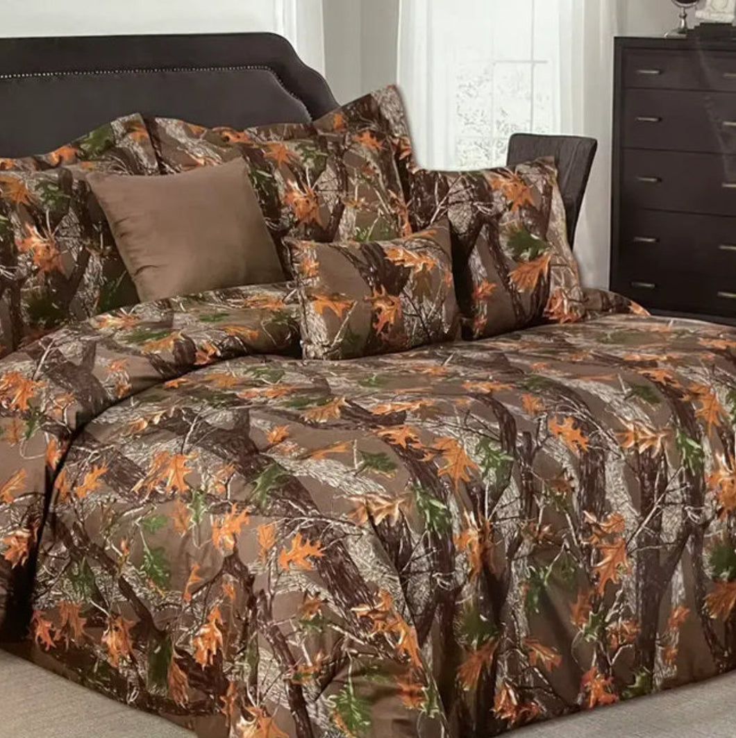 Camo 6 piece bedding set