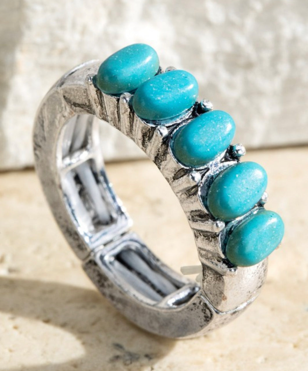 Turquoise stretch ring